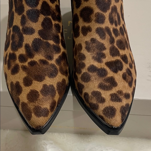 Marc Fisher NEW Brown Leopard Ankle Boots - Picture 2 of 12
